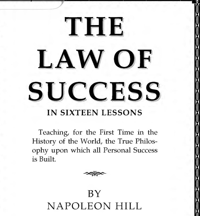 The laws of SUCCESS