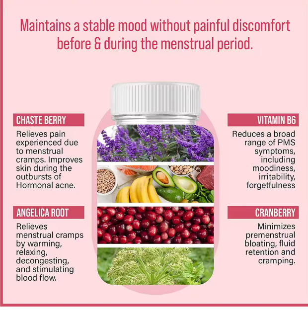 Veluhra Vitamins Gummies for Women PMS Support